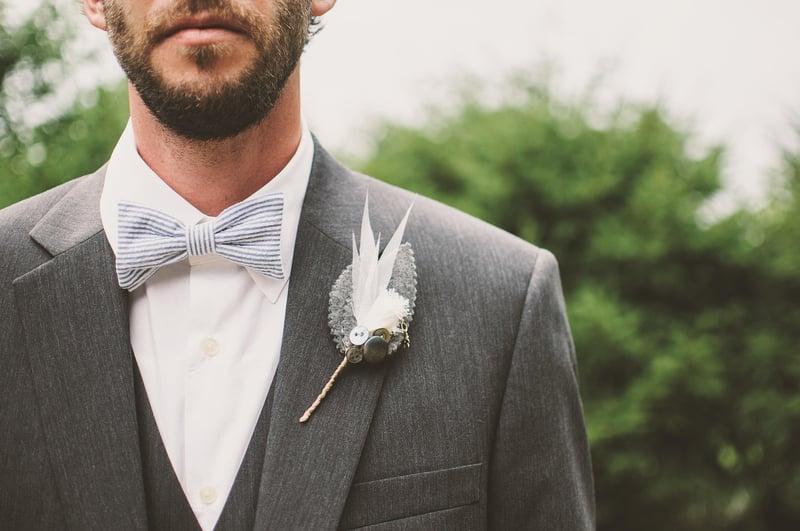 Woodland-Inspired Groom Attire